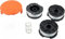 Daaxing Ricambi per bobine e copertura per decespugliatore Black and Decker AF100 GL280, GL301, GL425, GL430, 3 pezzi di ricambio per bobina e 1 copertura per bobina