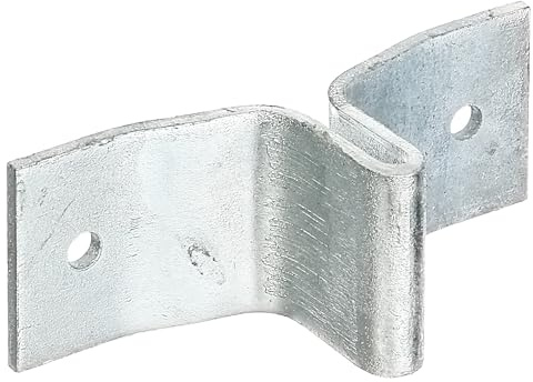 Alberts 843663 Lasche für Zaunpfosten aus T-Profil | feuerverzinkt | 148 x 40 mm | 10er Set