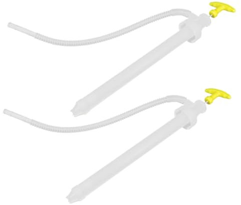 Anneome 2pezzi Pompa Manuale Di Trasferimento Carburante Per Estrazione Estrattore Fluido Leggera Facile Da Usare Per Serbatoi e Barili Per Auto e Attività Meccaniche