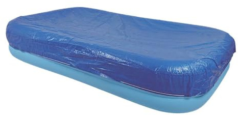 Sarini Cubierta Rectangular para Piscinas Familiares inflables,Cubierta Impermeable y a Prueba de Polvo para Piscina,Jacuzzi,Trampolines 2,65 MX 1,75 m,Azul