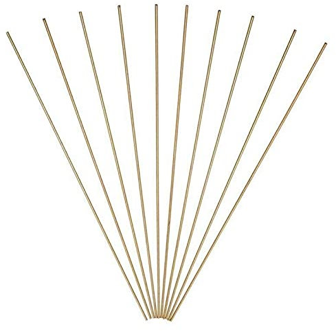 NIXUUANGCHISA Fil à souder Électrode recouverte de Laiton Barres de Soudure en Laiton, 20 pièces, for soudage à Basse température, brasage, 20x1,6 × 333mm