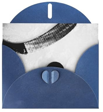 Weihnachts-Eishockey-Kunstkarten mit passenden Umschlägen, Perlpapier-Urlaubskarten, geeignet für Hochzeiten, Festivals, Business, Geschenkkarten, Abschlussfeiern usw.