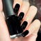 Pure Black Nail Polish - Long Lasting, Chip Resistant & Quick Drying Gel for DIY Nail Art at Home - 7ML, Low Odor - Suitable for Women & Girls
