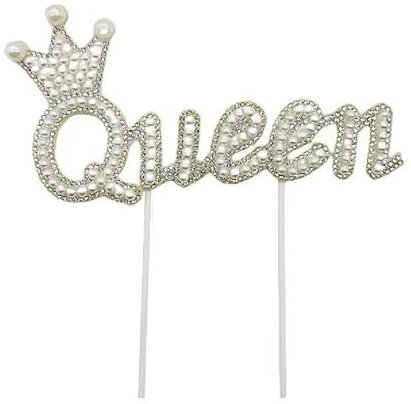 Felt pressing drill Happy Birthday Cake Toppers for Women Princess Queen Birthday Cake Topper,Queen Cupcake Toppers Cake Decorating Kit Girl Birthday Decorations Party Supplies