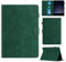 Rosbtib Funda para Lenovo Tab M10 3rd Gen 10.1 Pulgadas 2022 Modelo TB-328FU/TB-328XU con Soporte y Ranura para Tarjetas, Funda de Piel sintética con patrón de Textura Hexagonal, Verde