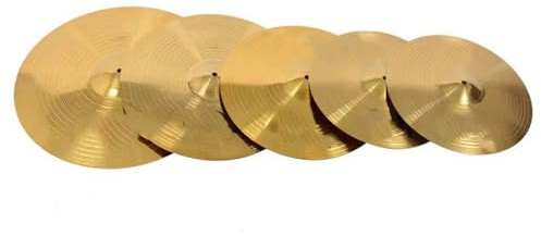 Piatti Per Batteria, Piatti Acustici, Set Da Cinque Pezzi In Lega Di Ottone, Piatti Scratch, Piatti A Forcella, Batteria Jazz(5)