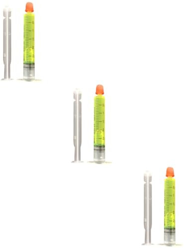 ELAYARD 3sets Super Concentrated Fluorescent Uv Dye Leak Detector for Air Conditioning Ets of 2.5ml Each 2pcs*3