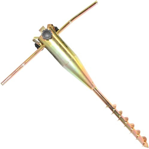 Unibos | Rust Resistant Heavy Duty Zinc Plated Steel Screw in Ground Spike for Rotary Washing Line Parasol Cloth Airer Stand Base