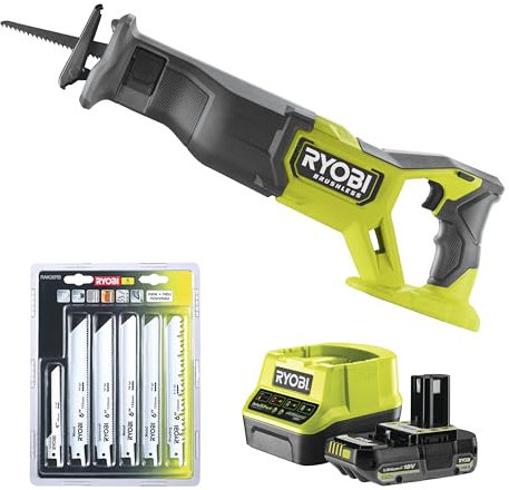 Ryobi - Scie sauteuse sans fils 18 volts ONE+, Brushless, mouvement pendulaire, (sans batterie ni chargeur) - RJS18BL-0