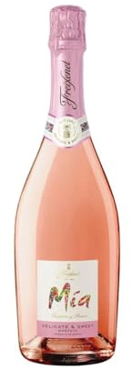 Mía Frizzante FE Roséwein, schaumig, süß und zart 75 cl Flasche, 4er Pack