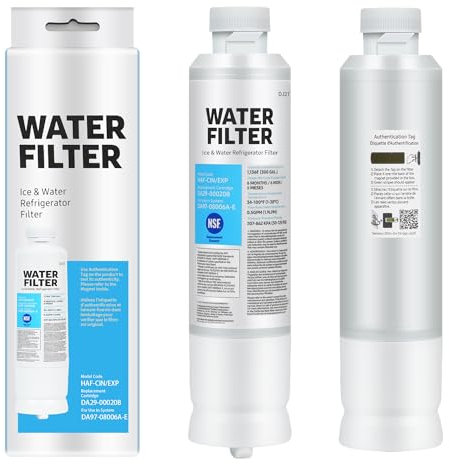 HydraSole Original DA29-00020B Internal Fridge Water Filter, Model HAF-CIN/EXP Compatible with Samsung Water Filter No. DA29-00020B