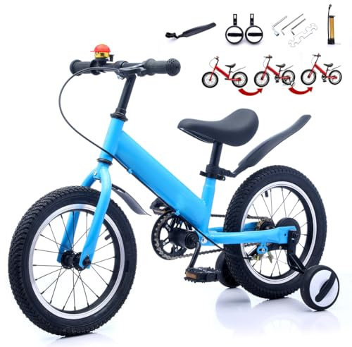 CXYTX 2 in 1 Laufrad, 14,Zoll Kinderlaufrad und Kinderfahrrad | geeignet für Kinder im Alter von 2-7 - Dual-Use-Funktion - mit Bremse - Pedal - verstellbarem Sitz - Trainingstheorie