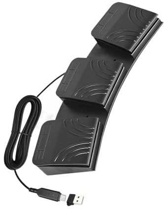 2. ergonomico Triple USB Foot Controller personalizzabile per multimedia e operazioni di fabbrica Multimedia Controllo USB pedale
