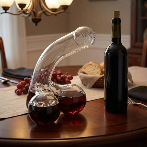 Carafe à whisky en verre, distributeur de vin rouge et whisky, carafe à liqueur créative, accessoire de bar original, cadeau homme, anniversaire et fête