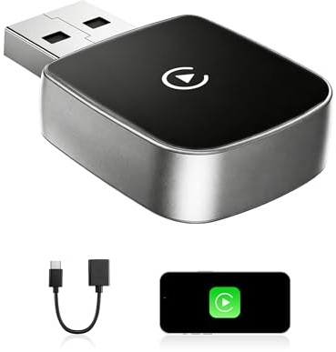 WityEye Adaptador CarPlay Inalámbrico para Apple iPhone con iOS 16+