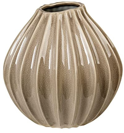 Broste Copenhagen 14445168 Vase, Keramik, Braun