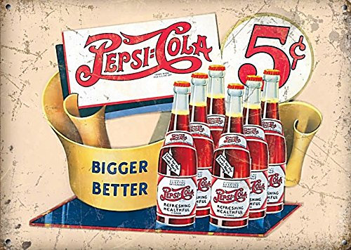 Pepsi Bigger Better Band Klein Metall Zeichen 200 mm x 150 mm OG