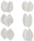 Beasea Silikonform für Fondant, 6 Stück, Rosenblatt-Ausstechformen für Fondant, Kuchendekorationen, Styling, Schokolade, Zucker, Keksausstecher, Silikonform