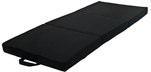 Velinda Klappmatratze Faltmatratze Gästebett Campingmatratze Reisematratze 120x200x10cm (Farbe: schwarz)