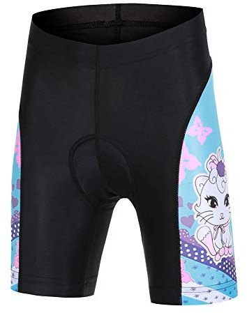 YFPICO Enfant Maillot de Cyclisme Vélo VTT Vêtements Manches Courtes Short Cuissard Séchage Respirant, Bleu, 5-6 Ans/S