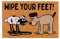TruffleShuffle Wallace and Gromit Wipe Your Feet Door Mat