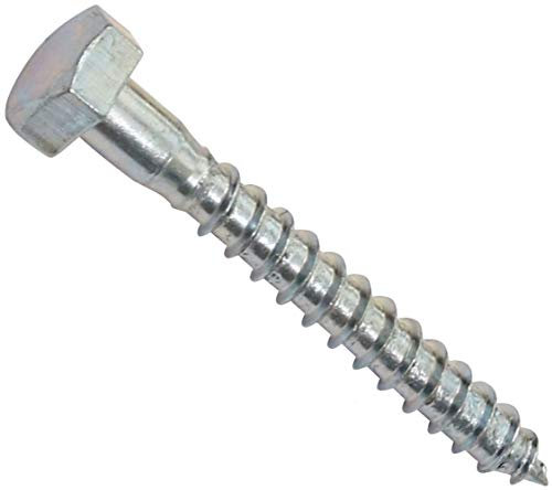 AERZETIX - C44597 - Juego de 10 - Tornillos para madera/tirafondos M10x80mm - con cabeza hexagonal 6 lados - DIN571 - en acero galvanizado - montaje fijación marco de madera contrachapado aglomerado