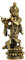 eSplanade - Messing Kishan Krishna mit Pfau Murti Idol Statue Skulptur – 12,7 cm für Pooja Mandir oder Heimdekoration