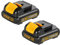 Geelink Confezione da 2 batterie agli ioni di litio DCB127, 3,0 Ah, 10,8 V/12 V, ricambio per Dewalt DCB124-XJ DCB120 DCB123 DCB127 DCB122 DCB124 DCB121