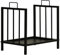 Outsunny Portalegna da Interno ed Esterno in Metallo con 2 Manici e Base Rialzata per 50kg di Legna, 39x32.5x46cm, Nero