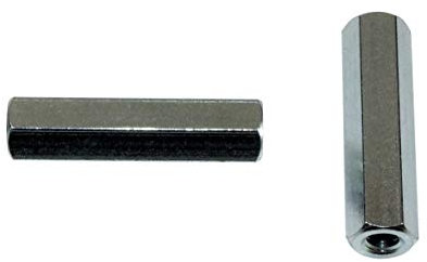 SN-TEC Distanzmutter/Langmutter/Distanzbolzen 6-kant M4 x 35mm verzinkt (10 Stück)