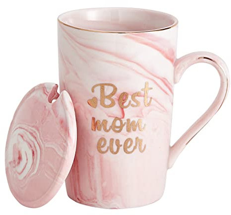 Swuut Best Mom Ever Coffee Mug 14oz,Funny Gift Ideas for Mom Birthday, New Mom, Pregnancy,First Time Moms and Mother To Be Ceramic Cups