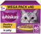 WHISKAS - 1+ Adult Wet Cat Food Pouches - 40 x 85 g - Poultry Selection - Bulk Cat Food Megapack - 40 Jelly Pouches