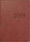rido/idé Wochenkalender Modell perfect/Technik I 2024 2 Seiten = 1 Woche Blattgröße 10 x 14 cm bordeaux