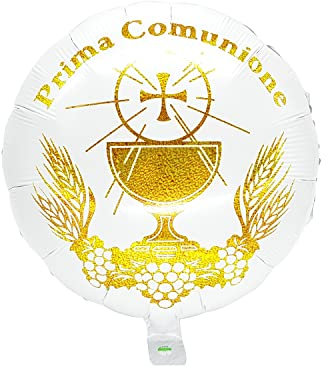 ZENZERO® - PALLONCINO per FESTA Prima Comunione - In Mylar o in lattice - per Elio o Aria - disponibili OFFERTE singole o in Set. Prodotto Selezionato: (Calice in Mylar Classic 1pz)
