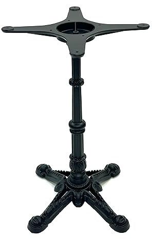 BE Furniture Cast Iron Tabe Base Standing 72 cm tall, Black Cast Iron Table Bases, Metal Table Base, Home & Commercial Use