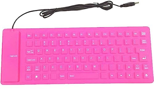 Teclado De Silicona Impermeable Plegable Plegable USB Flexible Mini Teclado Silencioso De Polvo 85 Tecillos Suaves Mute