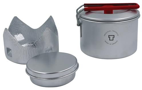 Trangia Réchaud à gel compact Micro Light Ultralite | Parfait pour le camping en solo | Comprend un gobelet en T avec couvercle