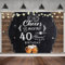 MIRRORANG 1,8x1,1m Alles Gute zum 40. Geburtstag Banner Prost & Bier zu 40 Jahren Geburtstag Banner Holzbrett Hintergrund Männer Geburtstag Party Dekorationen Banner 40. Geburtstag Hintergrund