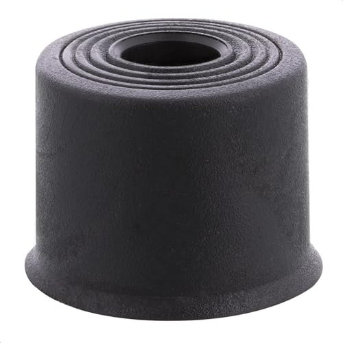 WAGNER Bodentürstopper/Wandtürstopper VULKANO SMALL - Durchmesser Ø 35 x 25 mm, Puffer aus hochwertigem Vollgummi, schwarz, zum Schrauben - Made in DE - 15523321