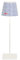 Zafferano, Poldina Pro Lampe mit Cover, Kabellose, Wiederaufladbare Tischlampe mit Touch Control, Auch für den Außenbereich Geeignet, Dimmer, 2200-3000 K, Höhe 38 cm, Farbe Weiß - Blaues Meer