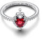 PANDORA Moments Disney Villains Böse Königin Ring aus Sterling Silber mit künstlichem Kristall, Größe 58, 193422C01-58