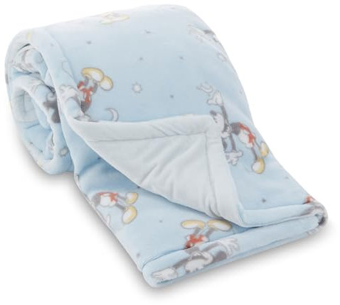 Disney Mickey Mouse, Minnie Mouse, Winnie Puuh, Lilo und Stitch, 2-lagige Babydecke, weiches Fleece mit Polyfill, gemütliche und warme Babydecke für Babys, Jungen und Mädchen, 76,2 x 101,6 cm
