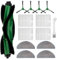 Lot de 14 pièces de rechange pour aspirateur robot iRobot Roomba Combo Essential Series Q0120, Y0140, Y0110, Q011, 1 brosse principale, 4 brosses latérales, 4 filtres HEPA, 4 chiffons serpillères, 1