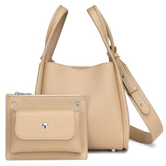 YONBEN Handtasche Damen Klein Umhängetasche Shopper | Weiche Leder-Optik mit Reißverschluss und verstellbarem Schulterriemen – kompakt für Alltag, Büro und Ausgehen.