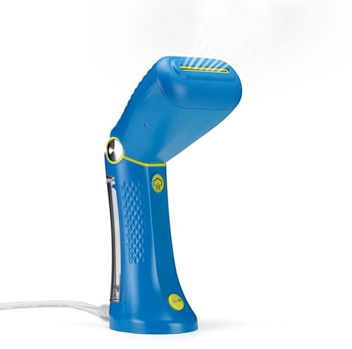 Conair Extreme Steam Handheld Clothes Steamer, 90ml detachable water tank, Fast 35 second heat up, Lightweight Travel Garment Steamer, Worldwide Use, Blue, GSC24BLU, UK PLUG
