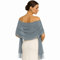 Elegante Stola Für Abendkleid - Stahlblue Schals & Tücher Für Damen - Leichter Pashmina Schal Für Frühling - Schultertuch Für Hochzeit - Halstuch Für Damen - Dünner Schal Dame Stola (Stahlblue)