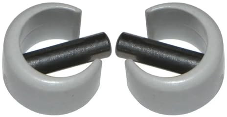 cyclingcolors 2x Clip de fixation avec goupille Ø 4mm pour manivelle volet roulant Ø 13mm extérieur couleur gris Fenêtre Store Ouverture Fermeture Clipsage