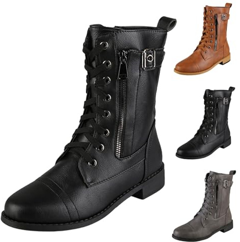 Generisch blitzangebote Winterstiefel Damen Herren Reißverschluss Trendy Vintage Kurze Reitstiefel Unisex Flach Rutschfeste warehouse deal retourenware on schuhe damen sale