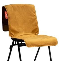 STOOV Big Hug - Kabellose Wärmedecke - Infrarot mit Abschaltautomatik - 1.5 bis 3 Stunden wärme - 45x135 cm - Samt Ingwergold