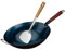 JISADER Non-stick Wok Pan Wok for Cooking Cooking Wok Kitchen Manual Wrought Iron Pan Induction Cooker General Iron Wok Pan, Multi, dia 30cm